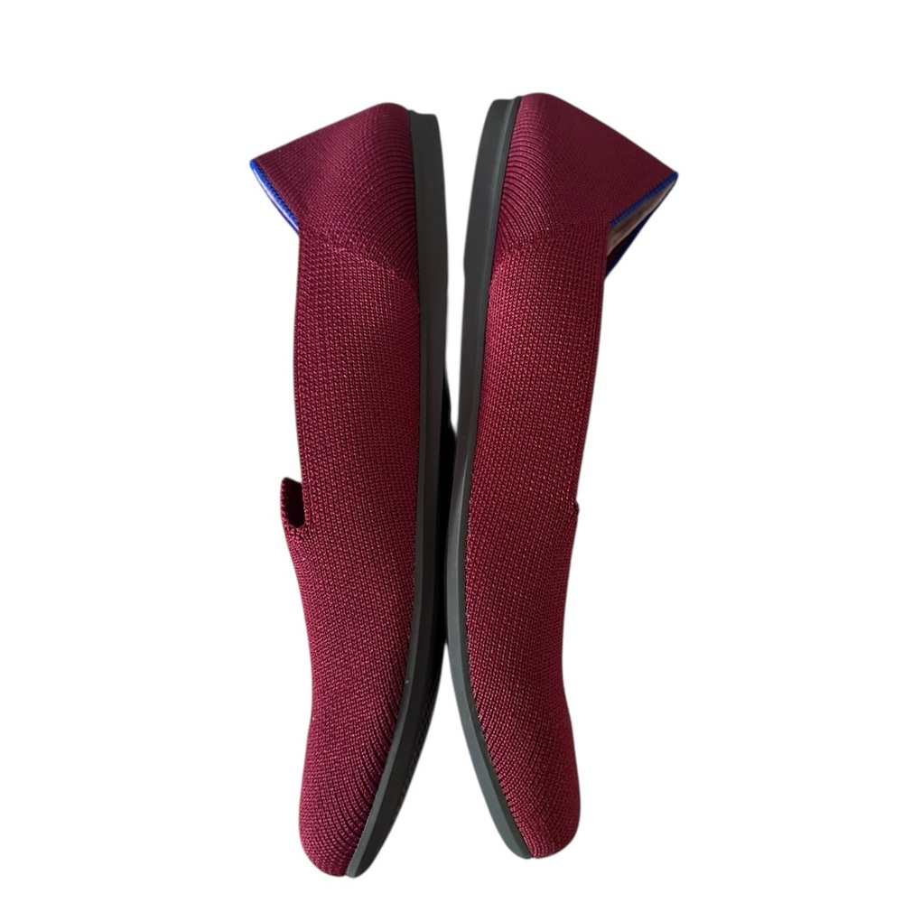 Rothy’s The Loafer In Burgundy Size 7 Rounded Toe Comfort Comfy Recycled - Picture 8 of 12
